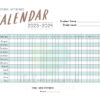 2024-2025 Attendance Calendar - Image 2